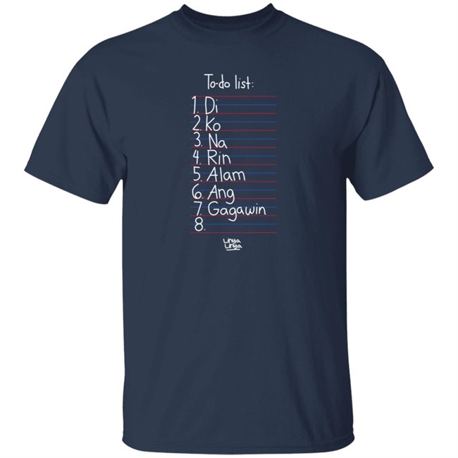 Linya Linya Shop To Do List Shirt Arshie Larga Nhung - Linya Linya Shop To Do List Shirt Arshie Larga