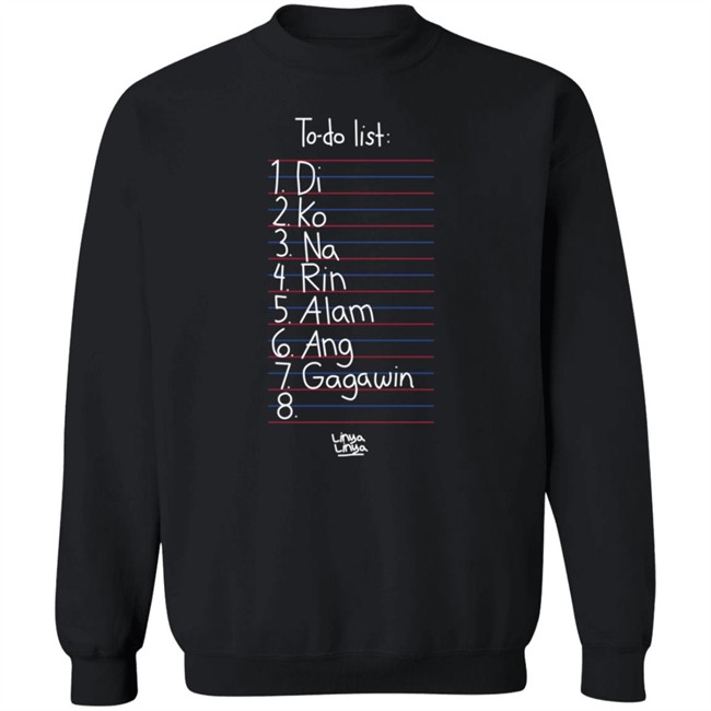 Linya Linya Shop To Do List Shirt Arshie Larga Nhung - Linya Linya Shop To Do List Shirt Arshie Larga