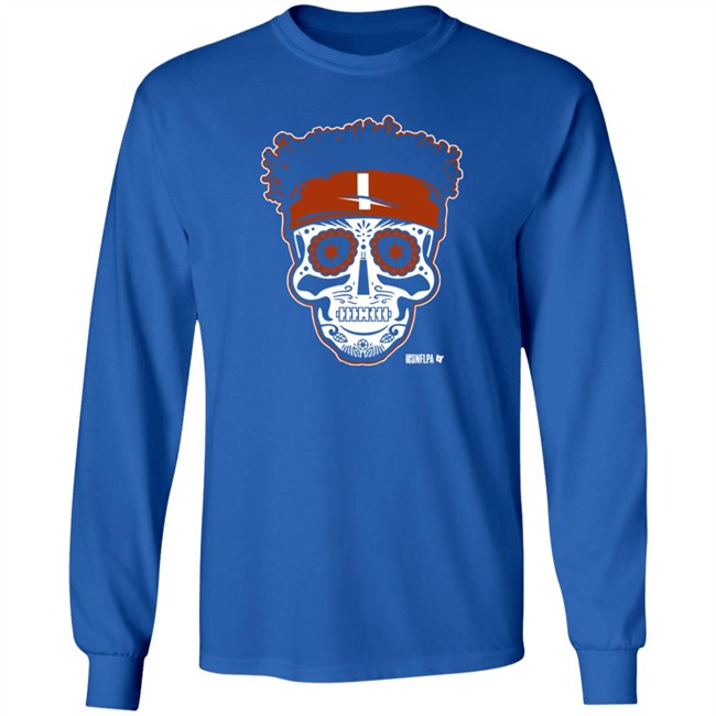 Justin Fields Sugar Skull T Shirt National Football League Players Association BreakingT Justin Fields Sugar Skull T Shirt National Football League Players Association BreakingT