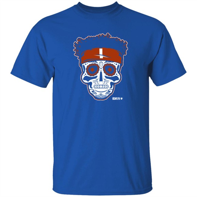 Justin Fields Sugar Skull T Shirt National Football League Players Association BreakingT Justin Fields Sugar Skull T Shirt National Football League Players Association BreakingT