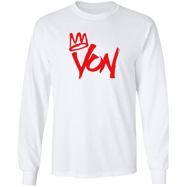 Official King Von Merch Von Tee Shirt White Official King Von Merch Von Tee Shirt White