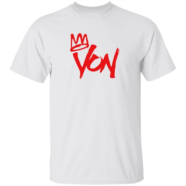 Official King Von Merch Von Tee Shirt White Official King Von Merch Von Tee Shirt White