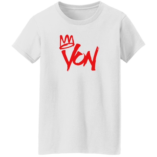 Official King Von Merch Von Tee Shirt White Official King Von Merch Von Tee Shirt White