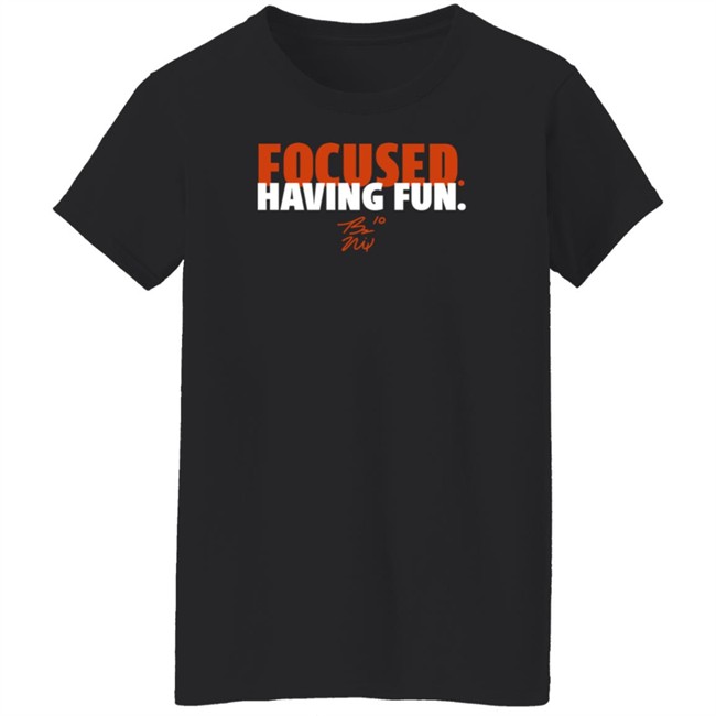 BreakingT Bo Nix Focused And Having Fun Shirt BreakingT Bo Nix Focused And Having Fun Shirt