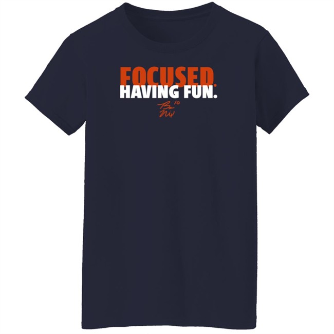 BreakingT Bo Nix Focused And Having Fun Shirt BreakingT Bo Nix Focused And Having Fun Shirt