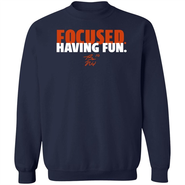BreakingT Bo Nix Focused And Having Fun Shirt BreakingT Bo Nix Focused And Having Fun Shirt