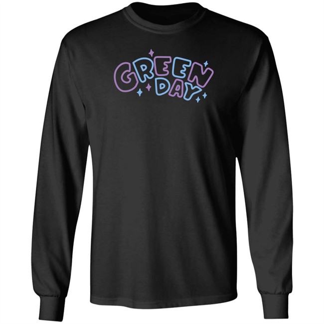 Green Day Merch Multicolor Sparkle Shirt Green Day Merch Multicolor Sparkle Shirt