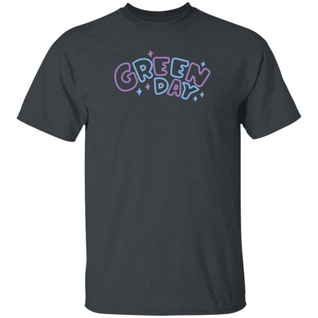 Green Day Merch Multicolor Sparkle Shirt Green Day Merch Multicolor Sparkle Shirt