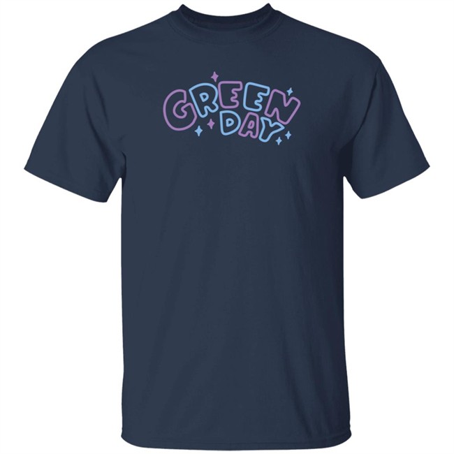 Green Day Merch Multicolor Sparkle Shirt Green Day Merch Multicolor Sparkle Shirt
