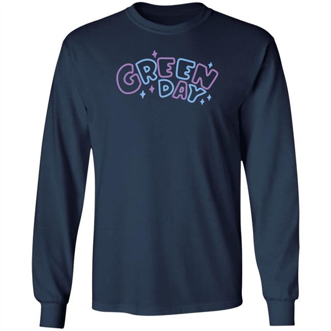 Green Day Merch Multicolor Sparkle Shirt Green Day Merch Multicolor Sparkle Shirt