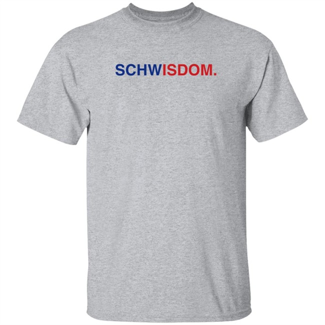 Obvious Shirts Schwisdom T Shirt Grey