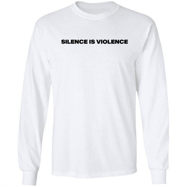 Muna Merch Silence Is Violence Natural Tee Shirt Muna Merch Silence Is Violence Natural Tee Shirt