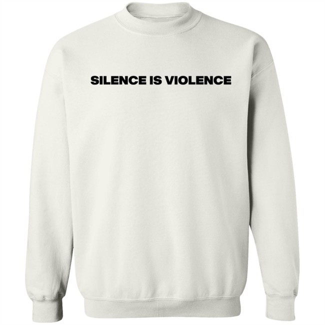 Muna Merch Silence Is Violence Natural Tee Shirt Muna Merch Silence Is Violence Natural Tee Shirt