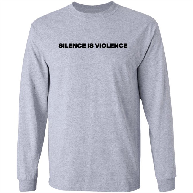 Muna Merch Silence Is Violence Natural Tee Shirt Muna Merch Silence Is Violence Natural Tee Shirt