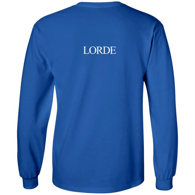 Lorde Merch Melodrama Logo Blue Hoodie Lorde Merch Melodrama Logo Blue Hoodie