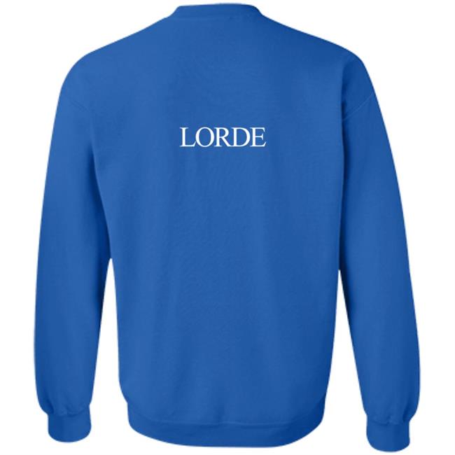 Lorde Merch Melodrama Logo Blue Hoodie Lorde Merch Melodrama Logo Blue Hoodie