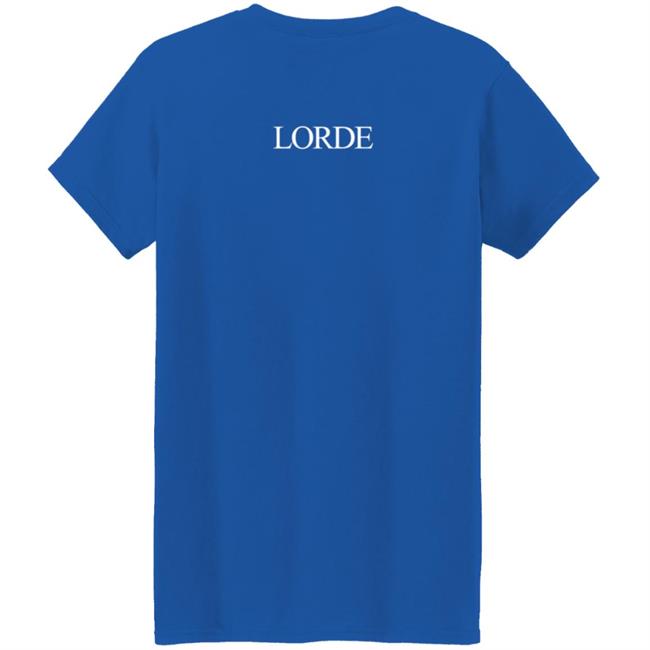 Lorde Merch Melodrama Logo Blue Hoodie Lorde Merch Melodrama Logo Blue Hoodie