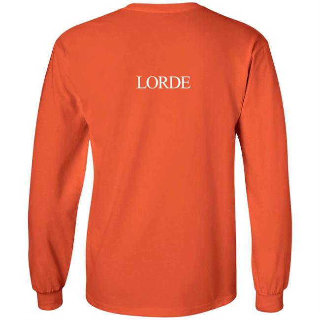 Lorde Merch Melodrama Logo Blue Hoodie Lorde Merch Melodrama Logo Blue Hoodie