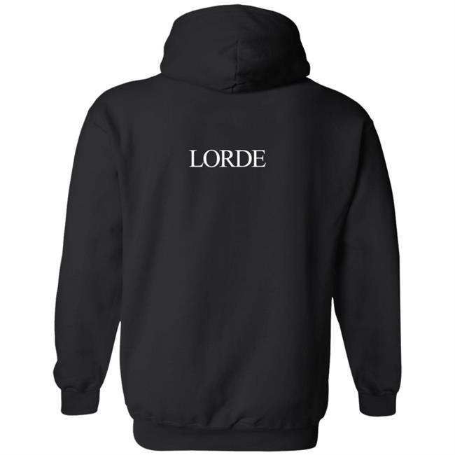 Lorde Merch Melodrama Logo Blue Hoodie Lorde Merch Melodrama Logo Blue Hoodie
