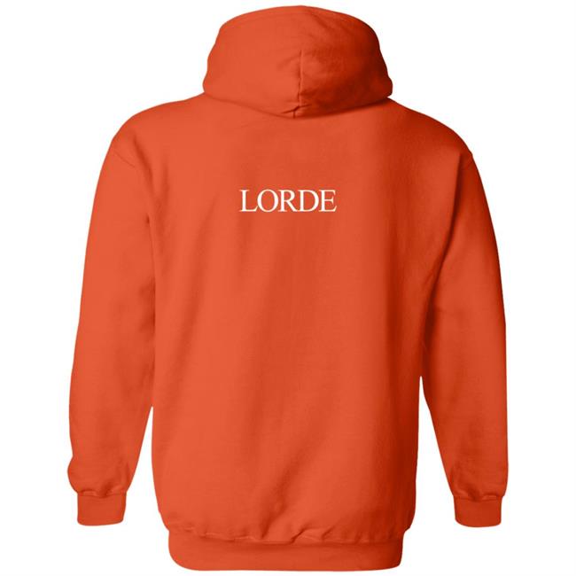 Lorde Merch Melodrama Logo Blue Hoodie Lorde Merch Melodrama Logo Blue Hoodie