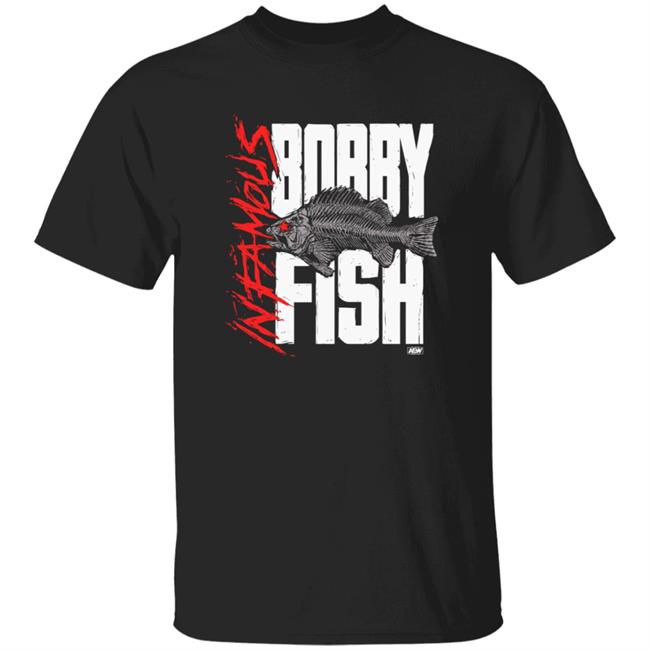 All Elite Wrestling Merch ShopAEW Bobby Fish Infamous T Shirt