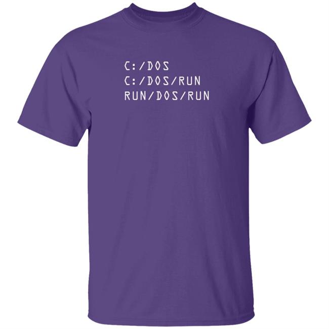 C Run Dos Run T Shirt Toadcialism C Run Dos Run T Shirt Toadcialism