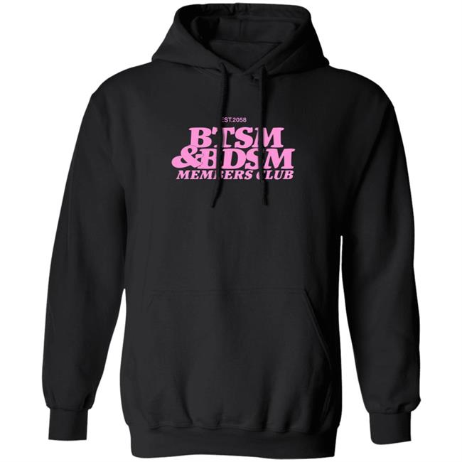 Black Tiger Sex Machine Bdsm Merch BTSM x BDSM Members Club Hoodie