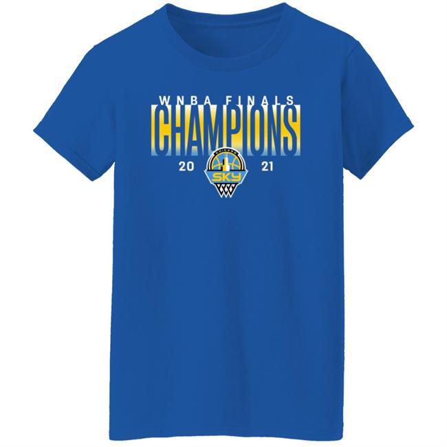Chicago Sky Merch 2021 Champions Fanatics T Shirt Chicago Sky Merch 2021 Champions Fanatics T Shirt