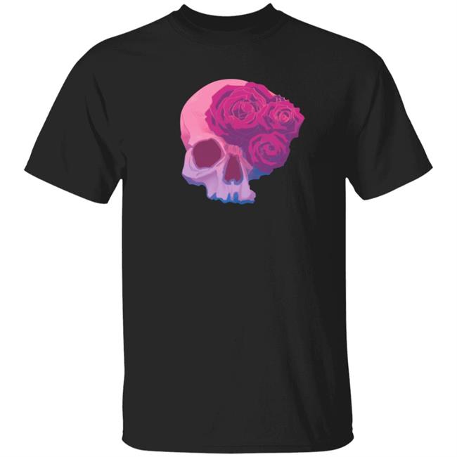 Cute Creepy Cyberpunk Merch Pink Goth Skull Shirt
