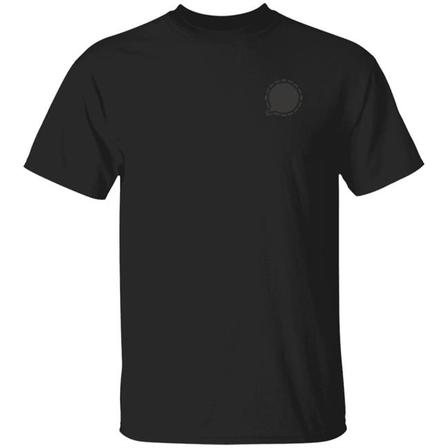 Signal App Store Small Logo T Shirt