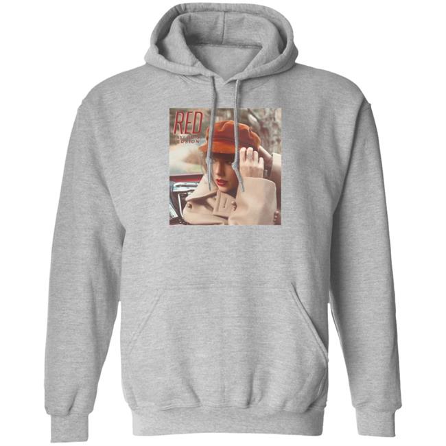 Taylor Swift Red Merch Album Cover Heather Grey Long Sleeve T Shirt Taylor Swift Red Merch Album Cover Heather Grey Long Sleeve T Shirt
