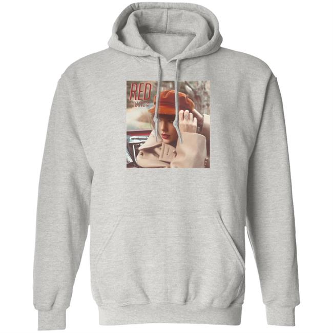 Taylor Swift Red Merch Album Cover Heather Grey Long Sleeve T Shirt Taylor Swift Red Merch Album Cover Heather Grey Long Sleeve T Shirt