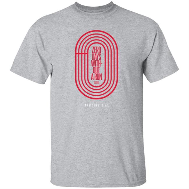 Zero Days Without A Run Rwrunstreak T Shirt