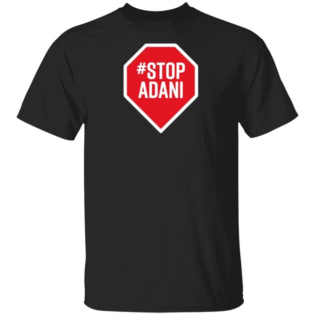 StopAdani Merch StopAdani Black Shirt