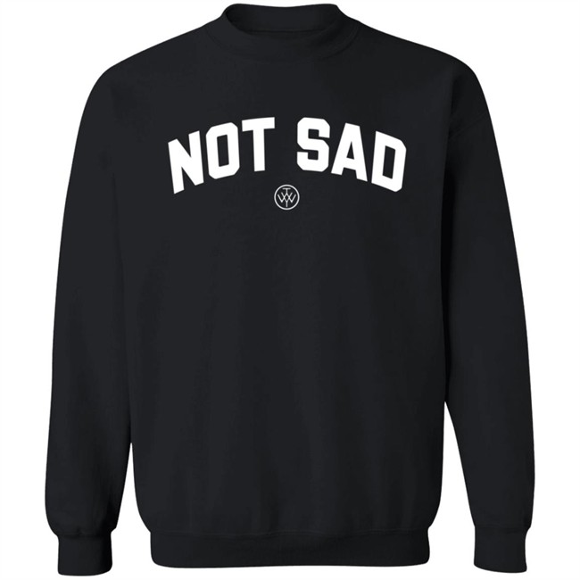 The Wonder Years Merch Not Sad Sweatshirt The Wonder Years Merch Not Sad Sweatshirt
