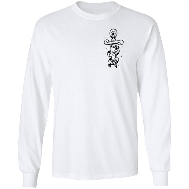 Jacksepticeye Merch Kinda Sus White Shirt Jacksepticeye Merch Kinda Sus White Shirt