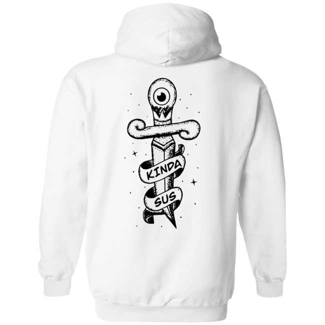 Jacksepticeye Merch Kinda Sus White Shirt Jacksepticeye Merch Kinda Sus White Shirt