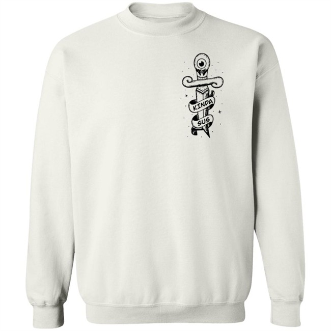 Jacksepticeye Merch Kinda Sus White Shirt Jacksepticeye Merch Kinda Sus White Shirt
