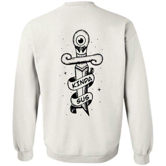Jacksepticeye Merch Kinda Sus White Shirt Jacksepticeye Merch Kinda Sus White Shirt