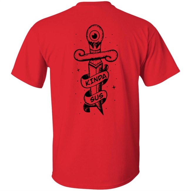 Jacksepticeye Merch Kinda Sus White Shirt Jacksepticeye Merch Kinda Sus White Shirt