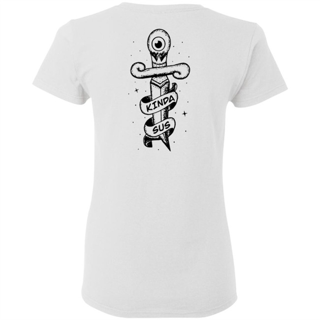 Jacksepticeye Merch Kinda Sus White Shirt Jacksepticeye Merch Kinda Sus White Shirt