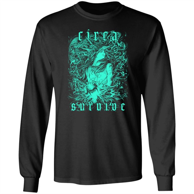Circa Survive Merch Illustration Long Sleeve Tee Shirt