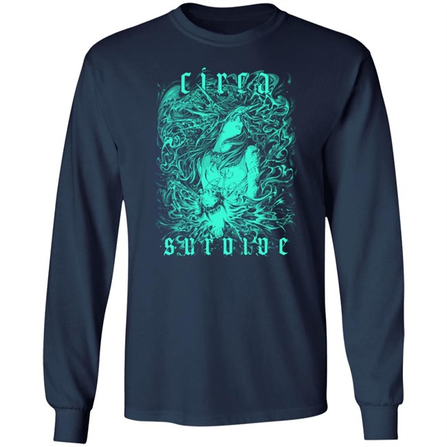 Circa Survive Merch Illustration Long Sleeve Tee Shirt Circa Survive Merch Illustration Long Sleeve Tee Shirt