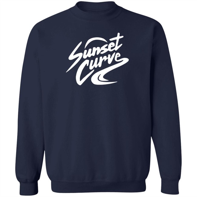 Julie And The Phantoms Official Merchandise Sunset Curve Black Crewneck Sweatshirt Julie And The Phantoms Official Merchandise Sunset Curve Black Crewneck Sweatshirt