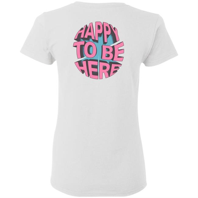Space Zebra Merch Happy To Be Here Ice Blue T Shirt Space Zebra Merch Happy To Be Here Ice Blue T Shirt