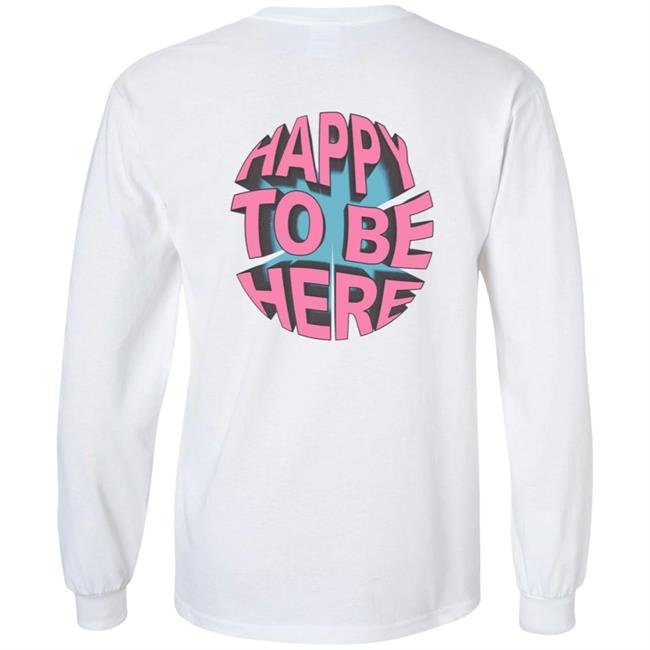 Space Zebra Merch Happy To Be Here Ice Blue T Shirt Space Zebra Merch Happy To Be Here Ice Blue T Shirt