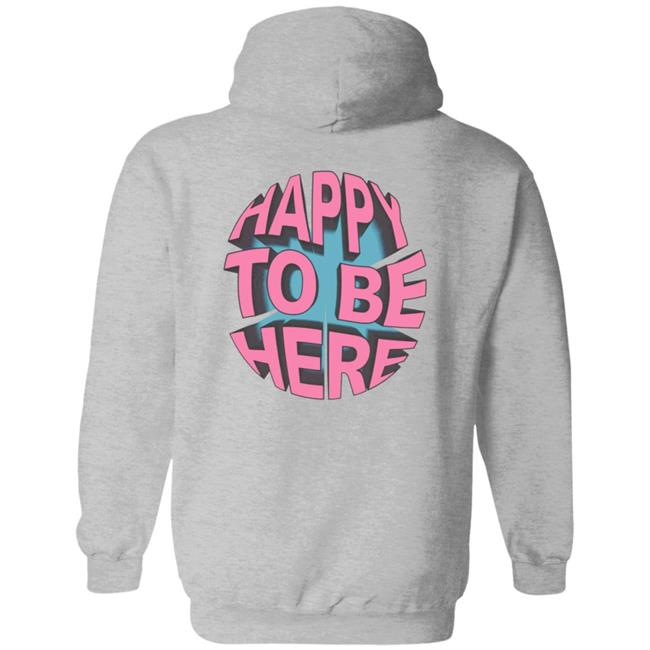 Space Zebra Merch Happy To Be Here Ice Blue T Shirt Space Zebra Merch Happy To Be Here Ice Blue T Shirt