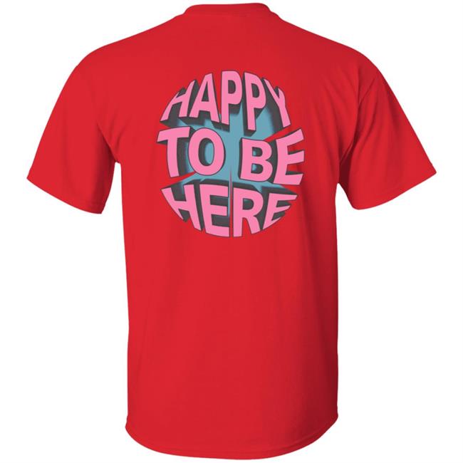 Space Zebra Merch Happy To Be Here Ice Blue T Shirt Space Zebra Merch Happy To Be Here Ice Blue T Shirt