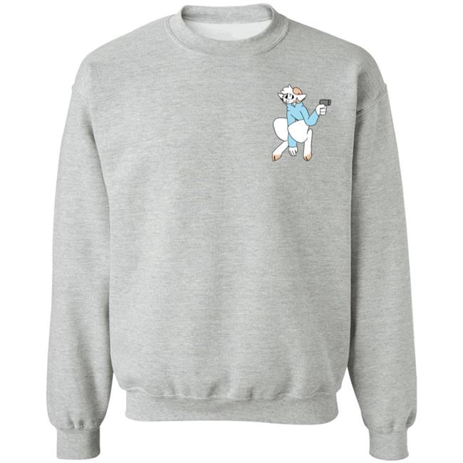 Jschlatt Merch Jschlatt Sweatshirts Jschlatt With A Gun Pullover Sweatshirt