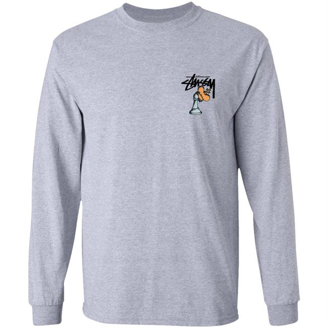 Stussy Merch Hidden Pawn Long Sleeve Tee Shirt Stussy Merch Hidden Pawn Long Sleeve Tee Shirt